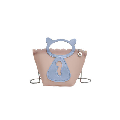 

Quality Pu Leather Crossbody Bag For Women Lovely Cartoon Patchwork Female Handbag Metal Chains Small Coin Purse Shoulder Bag