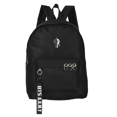 

KPOP BTS Bangtan Boys High Capacity Cartoon Image Canvas Backpack Boys Girls Students Star Surrounding School Bag