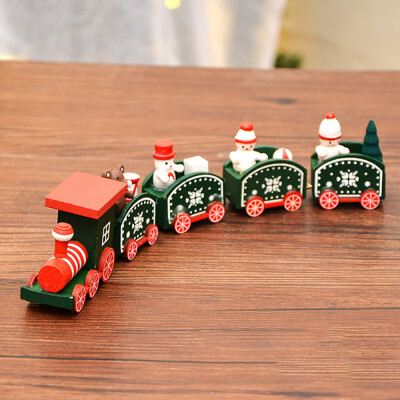 

〖Follure〗Christmas Decorations Christmas Woods Small Train Children Kindergarten Festive