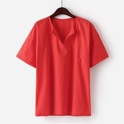 

Toponeto Men Sunmer Fashion Solid Casual Comfortable Beach Shirts Top Blouse Cotton Tops