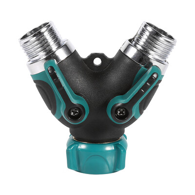 

Greensen 1Pc NPT34" 2 Way Heavy Duty Garden Hose Splitter Y Shape Valve Water Pipe Connector Adapter