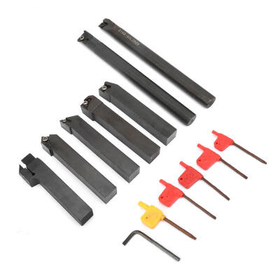 

Greensen 7Pcs 16mm Hard Steel Lathe Turning Tool Holder Boring Bar with 7Pcs Wrench