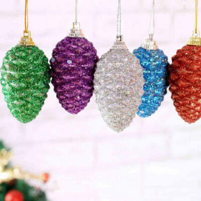 

Christmas Colored Pine Cones Christmas Sequins Colored Balls Christmas Tree Ornaments Decorative Ball Crafts