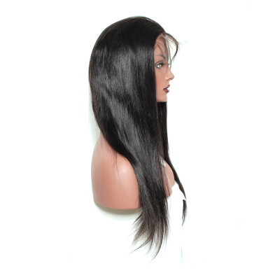 

Dolago 13x6 Lace Front Human Hair Wigs For Women Natural Black 250 Density Malaysian Virgin Straight Glueless Lace Front Wig