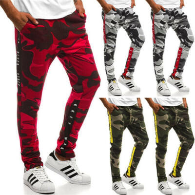 

Fashion Mens Jogger Pants Camo Track Pants Casual Sports Joggers Gym Pants CA
