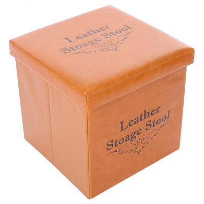 

Greensen 1PC Multi-functional Toy Clothes Storage Stool Foldable Rest Footstool Square Shape