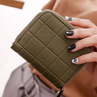 

Tailored Womens Wallet Card Holder Wallets Nubuck Chess Small Zipper Wallet Coin Purse