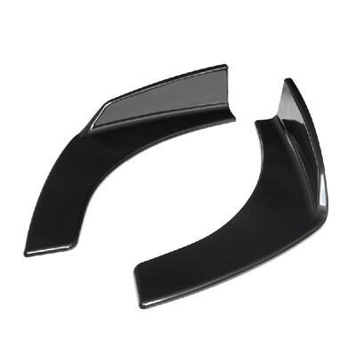 

2PCs Universal Car Vehicle Bumper Spoiler Front Shovel Decorative Scratch Resistant Wing Carbon Fiber Color