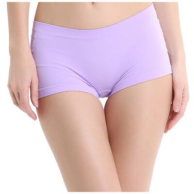 

Toponeto Women Underwear Sexy Quarter Trousers Slim Fit Seamless Underpants Safety Pant