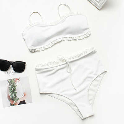 

Roseonmyhand Womens Fashion Lace Solid Color Cute Split Swimsuit Swimsuit Beachwear Bikini