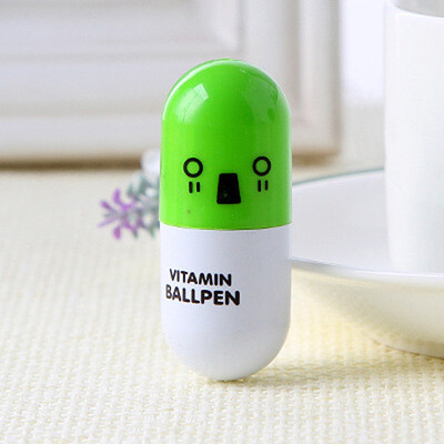 

Siaonvr Lovely Creative Pill Ballpoint Pen Cute Learning Stationery Student Prize Blue