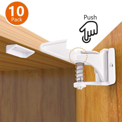 

〖Follure〗10pcslot Cabinet Locks Child Safety Latches Baby Proofing Cabinets Drawer Lock