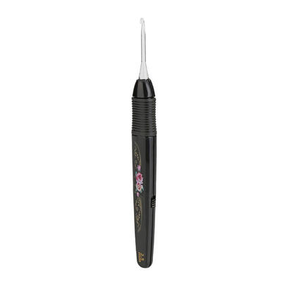 

25-65mm Rose Crochet Hooks w LED Light DIY Knitting Needles Sewing Tool