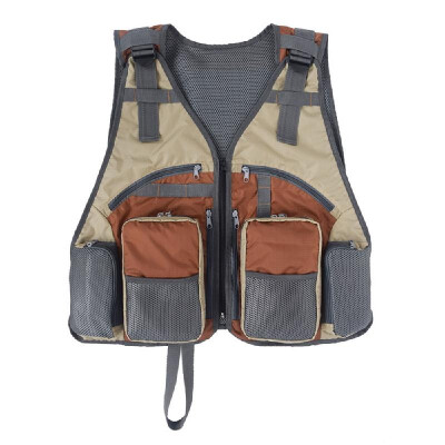 

Outdoor Fishing Vest Pack Multi Pockets Breathable Mesh Fishing Vest Waistcoat Jacket Coat