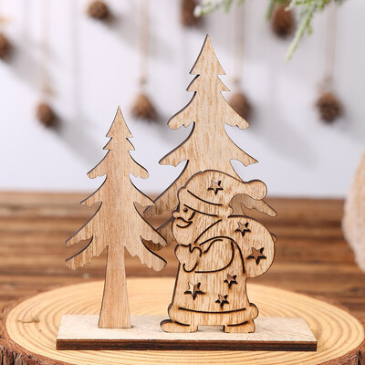 

Tailored Wooden Mini Christmas Tree Desktop Ornaments Merry Christmas Party Decor