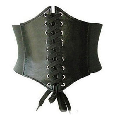 

New Women Elastic Wide Tight Corset Tie High Waist Slimming Body Sculpting Belt