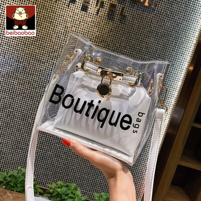 

On the new bag womens bag 2019 new wave Korean fashion shoulder jelly bag foreign style Joker Messenger bag