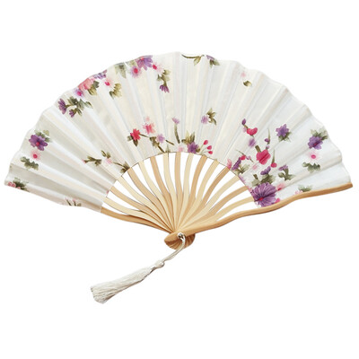 

Siaonvr Chinese Style Hand Held Fan Bamboo Paper Folding Fan Party Wedding Decor