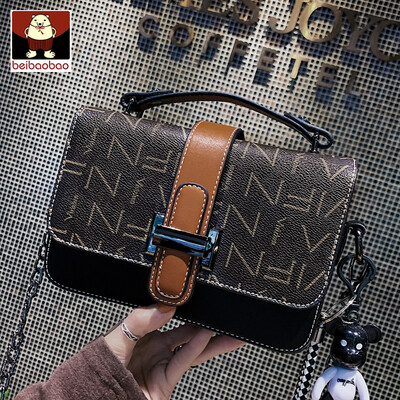 

2019 new Korean fashion Plaid chain handbag small breeze simple shoulder diagonal small square bag