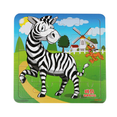 

Gotoamei Wooden Puzzle Educational Developmental Baby Kids Training Toy