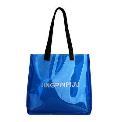 

Transparent Beach Shoulder Handbags Women Large Capacity Candy Color Totes
