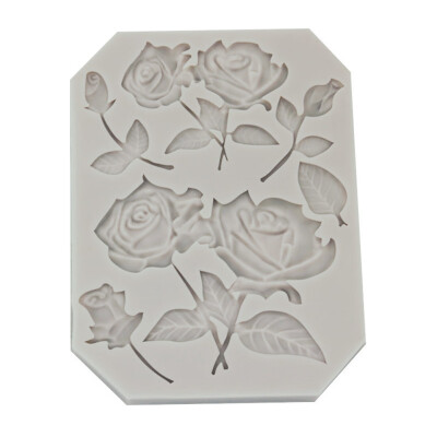 

Rose Leaf Silicone Fondant Mould Flower Leaves Cake Baking Chocolate Icing Mold