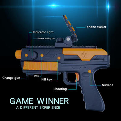

VR Game Gun For Kids Gun Toy Bluetooth AR-Gun With Phone Stand Suitable For Android IOS IPHONE Mobile Phones