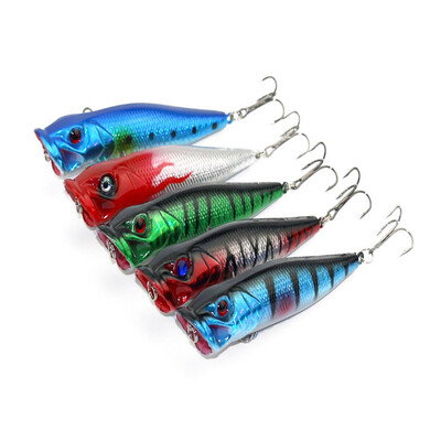 

5PCSSet Ocean River Fishhook Colorful Fishing Hook Lure Minnow Salmon Fish Lure Trout Artificial Bait