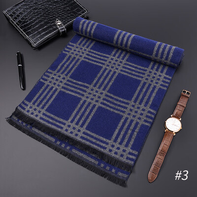 

2018 new mens scarf wholesale autumn&winter Korean version of business gifts brushed silk cotton scarf factory direct sales