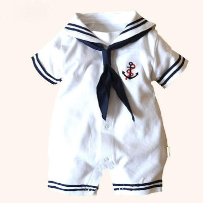 

Baby Romper Summer Clothing Newborn Baby Boy Clothes Navy Style Clothing Baby Overall Bebe Baby Bodysuit