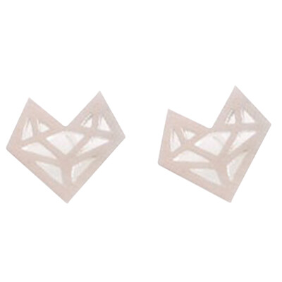 

New Fashion Origami Fox Stud Earrings for Women Simple Origami Fox Jewelry Party Gifts Hollow Fox Head Stud Earrings