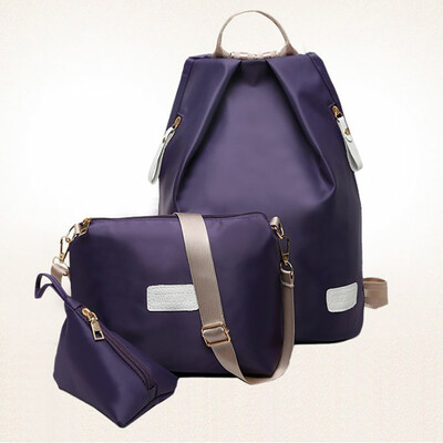 

Tailored Fashion Women New Shoulder Bag Casual Travel College Student Bag Handbag 3PCs