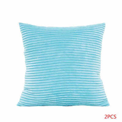 

Solid Corduroy Car Pillow Case Quadrate Pillowslip Cushion Cover Throw Pillowcase Car Sofa Bed Drawing Living Room Decor