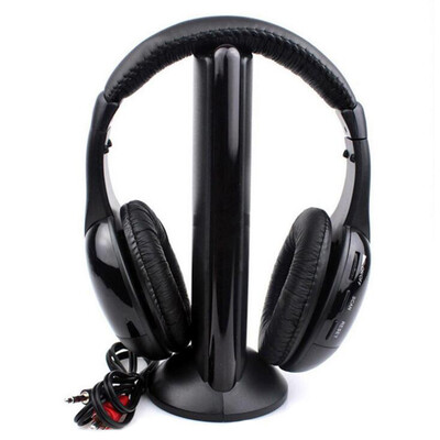 

KUBITE MH2001 Wireless Headphones Transmitter On Ear Headset with FM Radio Wireless TV Headset Monitor Earphone for TV PC Smart Ph