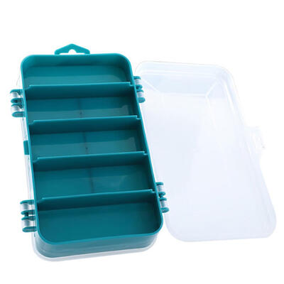 

Plastic 8 Compartments Portable Storage Container Organizer Toolbox Case