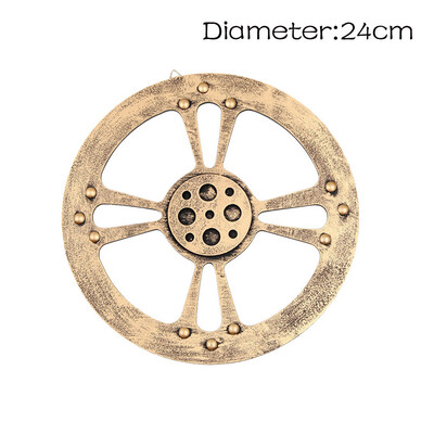 

Toponeto European Modern Vintage Steampunk Gear Industrial Style Wall Home Decoration Sil