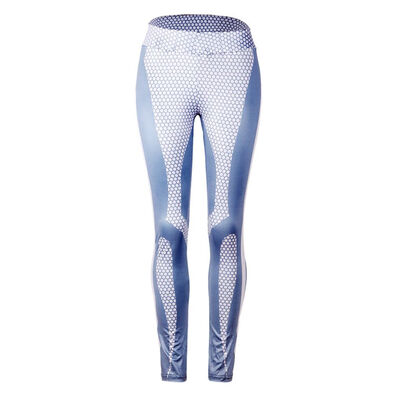 

Women Yoga Grey Pants White Dots Pattern Skinny Tight Stretchy Workout Fitness Sport Running Trousers