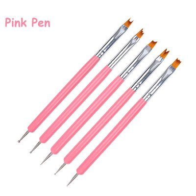 

〖Follure〗5PC Nail Art UV Gel Polish Design Dot Painting Detailing Pen Brushes Tool