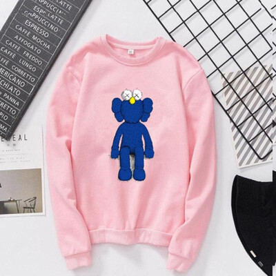 

Couple Top Autumn And Winter Couples Round Collar Sweater Single Doll Pink 2XL Casual Knitted Full Sleeve Female