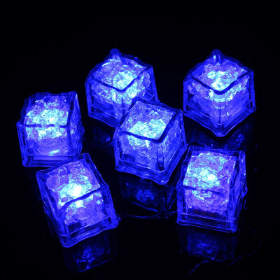 

FUNNYBUNNY Illuminated Ice Cubes Colorful Touch Sensor Night Light LED Flash Ice Cubes Water Glow Night Light Fast Flash