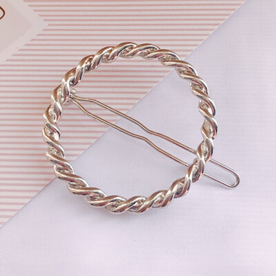 

WomenHair Barrette Clips Alloy Hollow Out Geometric Shaped Hairgrips Hair Pin Hair Accessories