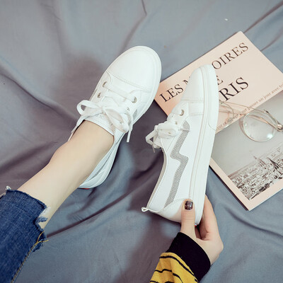 

2019 summer new light mouth net red small white shoes womens shoes Korean version of Joker breathable tide shoes spring loafers s