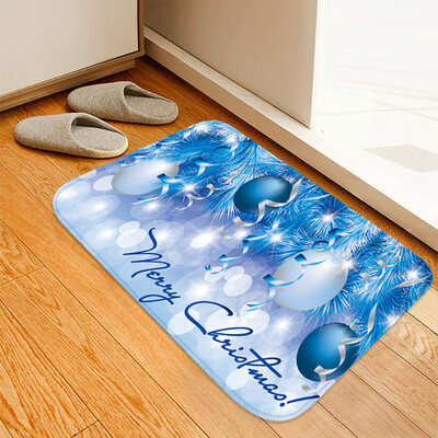 

Siaonvr Christmas Carpet Kitchen Doorway Bathroom Floor Carpet Floor Mat Print 40x60cm