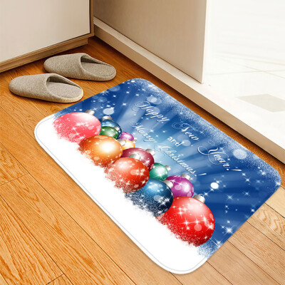 

Siaonvr Christmas Carpet Kitchen Doorway Bathroom Floor Carpet Floor Mat Print 40x60cm