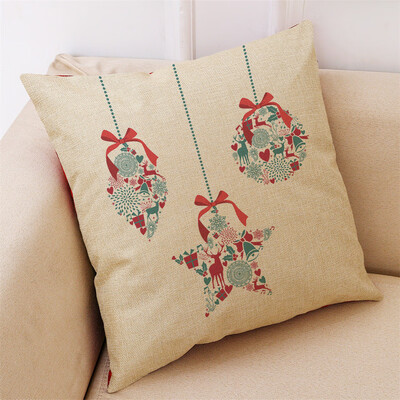 

Tailored New Christmas Cotton Linen Pillow Case Sofa Cushion Cover Home Decor