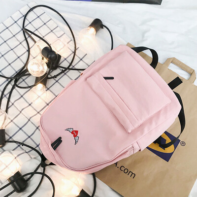 

Ins Schoolbag Female Campus Korean High School Students Backpack Japanese Cute Piggy Canvas Backpack