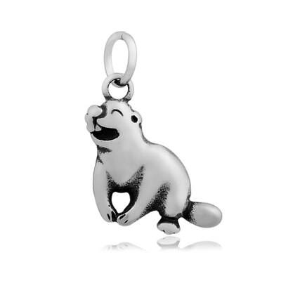 

Seal 316 Stainless Steel Pendants Antique Silver 27x15mm Hole 6mm