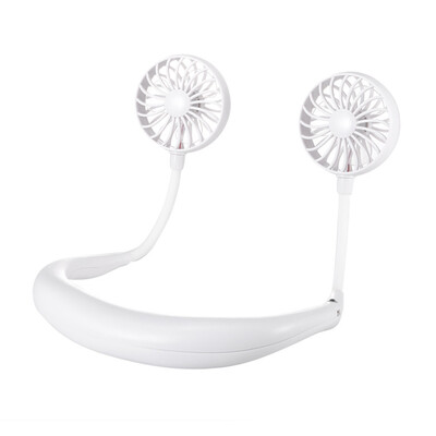 

Hand Free Neckband Portable USB Rechargeable Hanging Neck Mini Wearable Fan