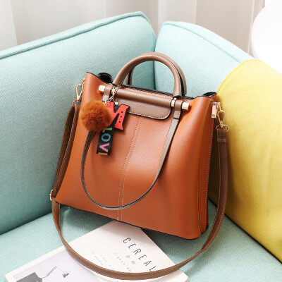 

Female bag 2019 spring new cool Korean version of the big bag sleek minimalist shoulder bag