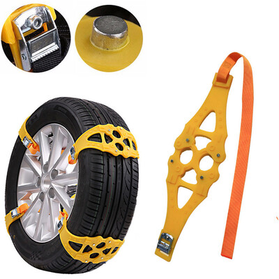 

Tailored 1PC Winter Truck Car Easy Installation Snow Chain Tire Anti-skid Belt